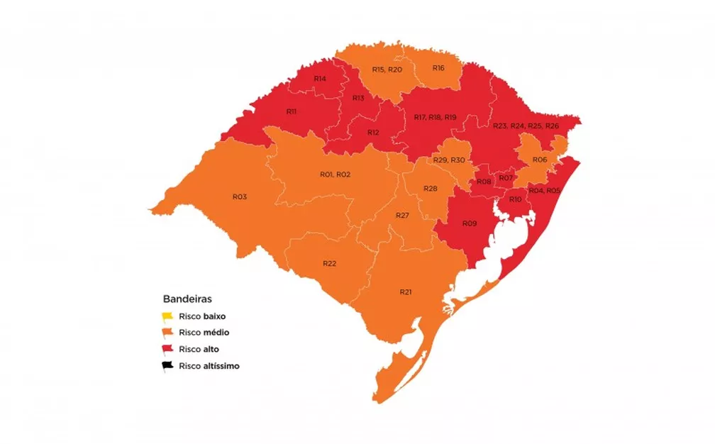 BANDEIRA VERMELHA - COVID19